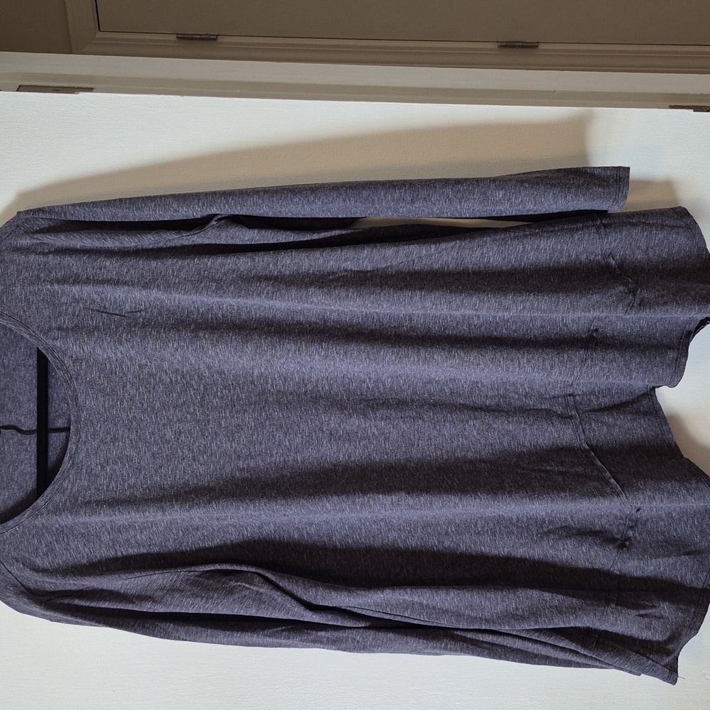 Easel Charcoal Blue Sharkbite Tunic – 3X – Flowy Boho Style